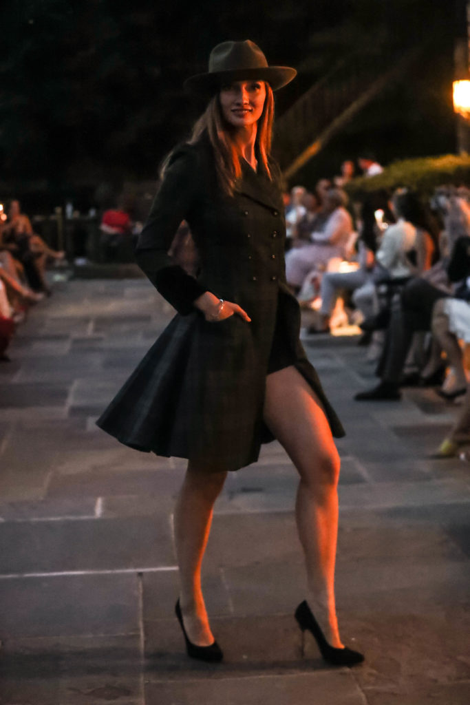 MILL NECK, NEW YORK - JULY 24: A model walks the runway at the Dressed To Kilt Charity Fashion Show at Mill Neck Manor on July 24, 2021 in Mill Neck, New York. (Photo by JP Yim/Getty Images for Dressed to Kilt) (Photo by JP Yim/Getty Images for Dressed to Kilt)